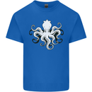 Octopus Cthulhu Squid Kraken Scuba Diving Mens Cotton T-Shirt Tee Top Royal Blue