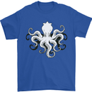 Octopus Cthulhu Squid Kraken Scuba Diving Mens T-Shirt 100% Cotton Royal Blue