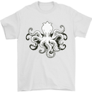 Octopus Cthulhu Squid Kraken Scuba Diving Mens T-Shirt 100% Cotton White