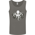 Octopus Cthulhu Squid Kraken Scuba Diving Mens Vest Tank Top Charcoal
