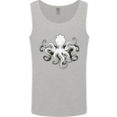 Octopus Cthulhu Squid Kraken Scuba Diving Mens Vest Tank Top Sports Grey