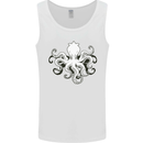 Octopus Cthulhu Squid Kraken Scuba Diving Mens Vest Tank Top White