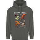 Octopus Species Scuba Diving Ocean Childrens Kids Hoodie Storm Grey