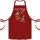 Octopus Species Scuba Diving Ocean Cotton Apron 100% Organic Maroon