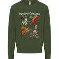 Octopus Species Scuba Diving Ocean Kids Sweatshirt Jumper Forest Green