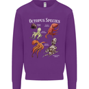 Octopus Species Scuba Diving Ocean Kids Sweatshirt Jumper Purple