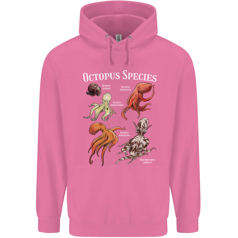 Octopus Species Scuba Diving Ocean Mens 80% Cotton Hoodie Azelea