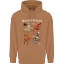 Octopus Species Scuba Diving Ocean Mens 80% Cotton Hoodie Caramel Latte