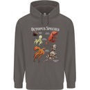 Octopus Species Scuba Diving Ocean Mens 80% Cotton Hoodie Charcoal