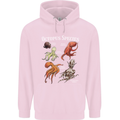 Octopus Species Scuba Diving Ocean Mens 80% Cotton Hoodie Light Pink