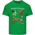 Octopus Species Scuba Diving Ocean Mens Cotton T-Shirt Tee Top Irish Green
