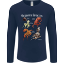 Octopus Species Scuba Diving Ocean Mens Long Sleeve T-Shirt Navy Blue