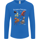 Octopus Species Scuba Diving Ocean Mens Long Sleeve T-Shirt Royal Blue