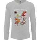 Octopus Species Scuba Diving Ocean Mens Long Sleeve T-Shirt Sports Grey