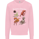 Octopus Species Scuba Diving Ocean Mens Sweatshirt Jumper Light Pink