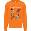Octopus Species Scuba Diving Ocean Mens Sweatshirt Jumper Orange