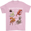 Octopus Species Scuba Diving Ocean Mens T-Shirt 100% Cotton Light Pink
