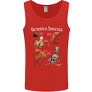 Octopus Species Scuba Diving Ocean Mens Vest Tank Top Red