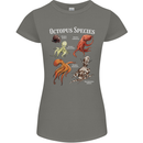 Octopus Species Scuba Diving Ocean Womens Petite Cut T-Shirt Charcoal