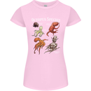 Octopus Species Scuba Diving Ocean Womens Petite Cut T-Shirt Light Pink