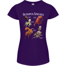 Octopus Species Scuba Diving Ocean Womens Petite Cut T-Shirt Purple