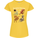 Octopus Species Scuba Diving Ocean Womens Petite Cut T-Shirt Yellow