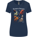 Octopus Species Scuba Diving Ocean Womens Wider Cut T-Shirt Navy Blue