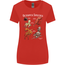 Octopus Species Scuba Diving Ocean Womens Wider Cut T-Shirt Red