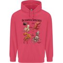 Octopus Species Sealife Scuba Diving Childrens Kids Hoodie Heliconia