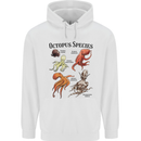 Octopus Species Sealife Scuba Diving Childrens Kids Hoodie White