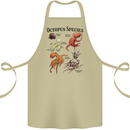 Octopus Species Sealife Scuba Diving Cotton Apron 100% Organic Khaki
