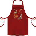 Octopus Species Sealife Scuba Diving Cotton Apron 100% Organic Maroon