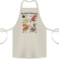 Octopus Species Sealife Scuba Diving Cotton Apron 100% Organic Natural