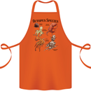Octopus Species Sealife Scuba Diving Cotton Apron 100% Organic Orange
