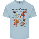 Octopus Species Sealife Scuba Diving Kids T-Shirt Childrens Light Blue