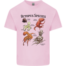 Octopus Species Sealife Scuba Diving Kids T-Shirt Childrens Light Pink