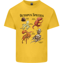 Octopus Species Sealife Scuba Diving Kids T-Shirt Childrens Yellow