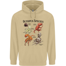 Octopus Species Sealife Scuba Diving Mens 80% Cotton Hoodie Sand