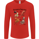 Octopus Species Sealife Scuba Diving Mens Long Sleeve T-Shirt Red