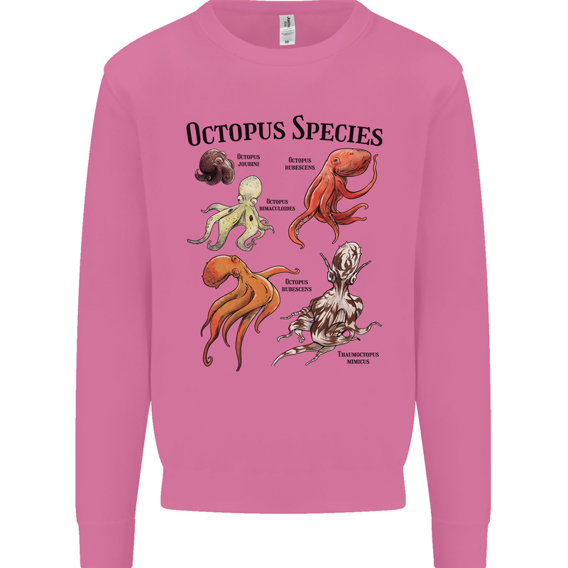 Octopus Species Sealife Scuba Diving Mens Sweatshirt Jumper Azalea