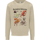 Octopus Species Sealife Scuba Diving Mens Sweatshirt Jumper Sand