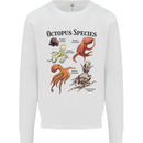 Octopus Species Sealife Scuba Diving Mens Sweatshirt Jumper White