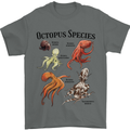 Octopus Species Sealife Scuba Diving Mens T-Shirt 100% Cotton Charcoal