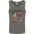 Octopus Species Sealife Scuba Diving Mens Vest Tank Top Charcoal