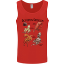 Octopus Species Sealife Scuba Diving Mens Vest Tank Top Red