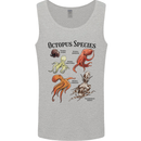 Octopus Species Sealife Scuba Diving Mens Vest Tank Top Sports Grey