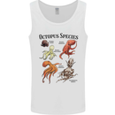 Octopus Species Sealife Scuba Diving Mens Vest Tank Top White
