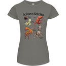 Octopus Species Sealife Scuba Diving Womens Petite Cut T-Shirt Charcoal