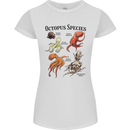 Octopus Species Sealife Scuba Diving Womens Petite Cut T-Shirt White