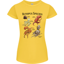 Octopus Species Sealife Scuba Diving Womens Petite Cut T-Shirt Yellow